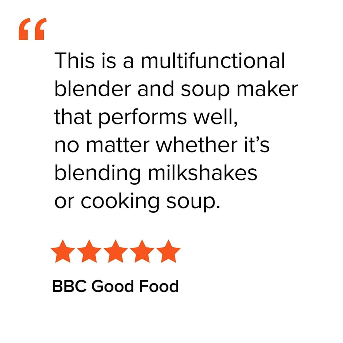 Five-star BBC Good Food review for the Ninja Foodi Blender and Soup Maker