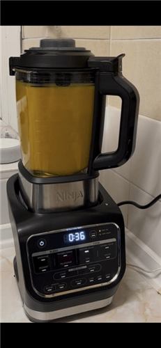 Soup blending in the Ninja Foodi Blender and Soup Maker jug