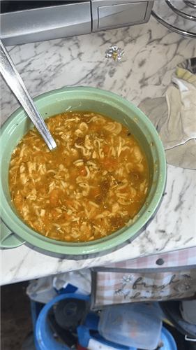 Bowl of soup made with the Ninja Foodi Blender and Soup Maker